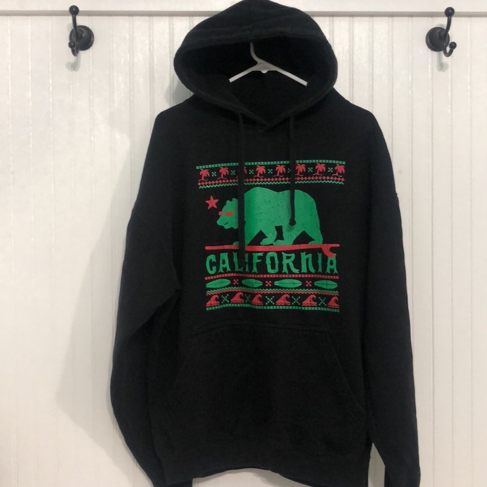 CALIFORNIA BEAR Christmas HOODIE Sweatshirt